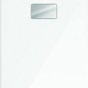 SQUARE SHOWER TRAY 100X80X4 CM WITHOUT DRAIN COVER "LE VALENCE" COLLECTION - WHITE. DIAYTAR NIGERIA: Where quality products become affordable with our nationwide shipping service.
