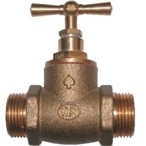 DOUBLE MALE SHUT-OFF VALVE WITH SHOULDERS IN DIE-CAST BRASS - HANDLE HEAD - 15X21 THREAD. DIAYTAR NIGERIA delivers more than products - we deliver affordable solutions within days.