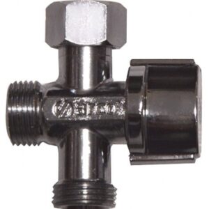 3-WAY STRAIGHT STOP VALVE - CHROME BRASS. DIAYTAR NIGERIA: Where quality products become affordable with our nationwide shipping service.