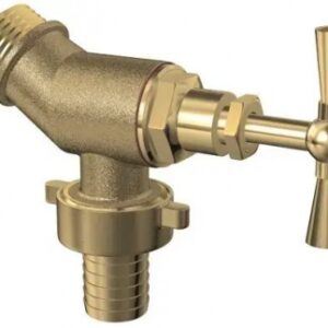 BRASS INCLINED WATERING TAP - FOR Ø 15 PIPE - 15X21 INLET THREAD AND 20X27 NOSE. DIAYTAR NIGERIA: Your affordable gateway to thousands of products shipped nationwide within the week.