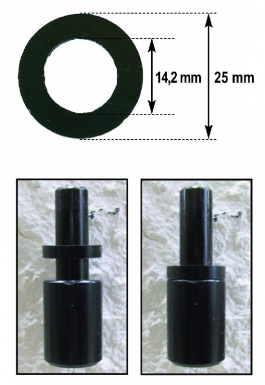 BLACK STEEL THICKNESS WASHER Ø INT. 14 EXT. 25 MM THICKNESS 2 MM BAG OF 4. Shop smarter with DIAYTAR NIGERIA's vast product range and budget-friendly delivery within the week.