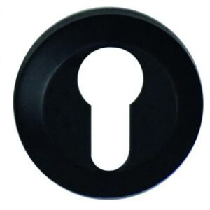 ROUND BEVELED ALUMINUM ROSETTES - KEY I - BLACK ANODIZED ALUMINUM FINISH. DIAYTAR NIGERIA: Where every search leads to affordable products delivered promptly across Nigeria.