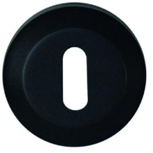 ROUND BEVELED ALUMINUM ROSETTES - L KEY - BLACK ANODIZED ALUMINUM FINISH. DIAYTAR NIGERIA: Connecting every Nigerian with quality products at prices everyone can afford.