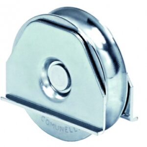ROUND GORGE WHEEL WITH PLATE Ø 60 X L 16.5 ZINC-PLATED STEEL FORCE 100 KG. DIAYTAR NIGERIA brings a world of products to your fingertips with affordable prices and quick delivery.