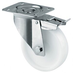 ROUL. PIVOT. DOUBLE BLOC. STAND. À PLATINE 105X85 MM Ø 100 MM EPXH 36X128 MM CH. 200 KG. DIAYTAR NIGERIA makes quality accessible with our extensive catalog and competitive delivery rates.