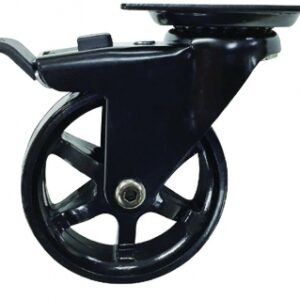 "WAGONS" CASTOR 75 MM GLOSSY BLACK - TPU TIRE AND BRAKE LOAD 50 KG PLATE DIM. 60X60 MM. DIAYTAR NIGERIA delivers affordability and convenience to your doorstep within 8 days of purchase.