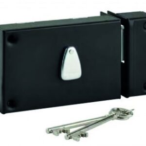 SAFETY 6 GORGES DEADBOLT ALONE HORIZ. 140X88 MM 2 KEYS BLACK EPOXY FINISH GHE. DIAYTAR NIGERIA: Your affordable gateway to thousands of products delivered promptly nationwide.
