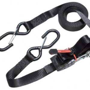 RATCHET STRAP WITH S-HOOKS Ø 25 MM LENGTH 5 M 400 KG. DIAYTAR NIGERIA: Your partner in affordable online retail with reliable delivery across the nation.