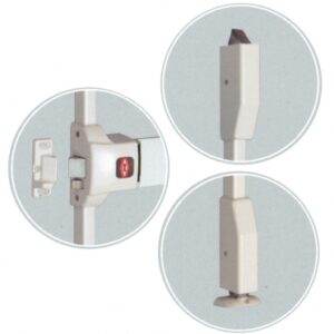 SER. ANTI-PANIC PUSH BAR 90+ LG. 845 MM 3 PT LAT. H/B COL. SILVER. DIAYTAR NIGERIA delivers affordability and convenience to your doorstep within 8 days of purchase.