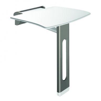 BE-LINE FOLDING SHOWER SEAT WITH FOOT - METALLIC ANTHRACITE FINISH. DIAYTAR NIGERIA delivers what you want at prices you'll love, all within 5-8 days nationwide.