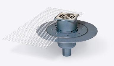ABS FLOOR DRAIN - VERTICAL OUTLET Ø 50 MM - FLOW RATE 0.8 L/S - 100 X 100 MM (Ø 332 MM). DIAYTAR NIGERIA: Your partner in affordable online retail with reliable shipping across Nigeria.