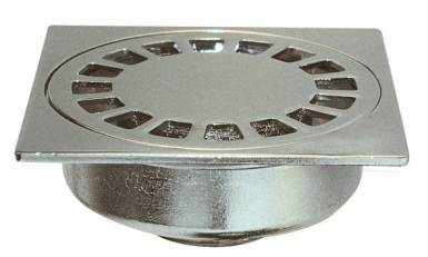 CHROME-PLATED BRASS FLOOR DRAIN - 100X100 - VERTICAL OUTLET Ø 33X42. DIAYTAR NIGERIA brings affordable shopping to your fingertips with reliable delivery in less than 8 days.