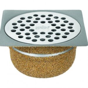 SIPHON STAINLESS STEEL GRILLE 100X100 - VERTICAL OUTLET Ø 40 - FLOW RATE 18 L/MIN. DIAYTAR NIGERIA: Bringing quality products to every Nigerian home at prices everyone can afford.