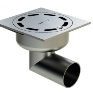 STAINLESS STEEL SIPHON 100 X 100 MM WITH HORIZONTAL OUTLET Ø 40 - WITH LOCK - SANDBLASTED FINISH. Experience shopping without compromise at DIAYTAR NIGERIA, with vast selection and quick delivery.
