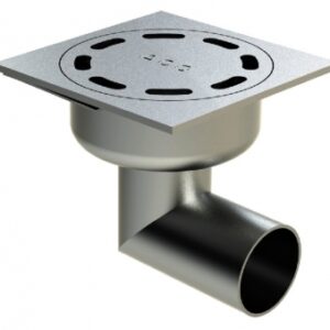 STAINLESS STEEL SIPHON 100 X 100 MM WITH HORIZONTAL OUTLET Ø 40 - WITHOUT LOCKING - SANDBLASTED FINISH. DIAYTAR NIGERIA makes quality accessible with low prices and reliable 5-8 day nationwide delivery.