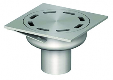 STAINLESS STEEL SIPHON 150 X 150 MM WITH VERTICAL OUTLET Ø 50 MM - BRUSHED FINISH. Shop with purpose at DIAYTAR NIGERIA, where your money goes further and delivery is always prompt.