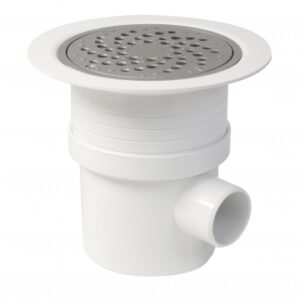 SIPHON COATED PLASTIC FLOOR WHITE PVC METAL GRID - VERTICAL OUTLET Ø 50/63 F - HORIZONTAL OUTLET Ø 50 M. DIAYTAR NIGERIA: Where every search yields affordable results delivered promptly to your door.