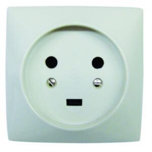 2P+T 20A RECESSED BASE WITH PROTECTIVE CLIPS 80X80 MM WITH CLAWS COL. IVORY. DIAYTAR NIGERIA: Empowering Nigerians with access to affordable products delivered within 8 days.