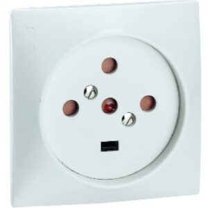 3P+N+T 20A RECESSED BASE WITH PROTECTIVE CLIPS 95X95 MM WITH SCREW COL. IVORY. DIAYTAR NIGERIA: Where value shopping meets reliable 5-8 day delivery across the nation.