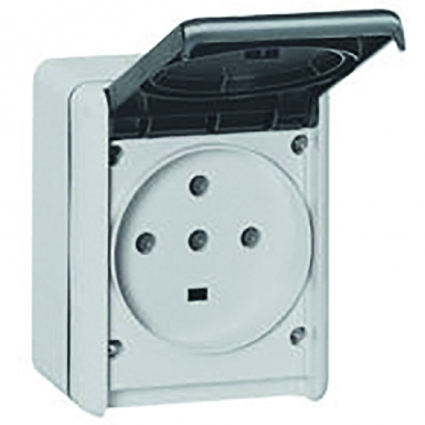 PLEXO SURFACE MOUNTED BASE 3P+N+T 32A 400 V WITH POLYESTER SHUTTER 96X119 MM GREY COLOR. Experience the power of choice with DIAYTAR NIGERIA's extensive catalog and reliable delivery service.