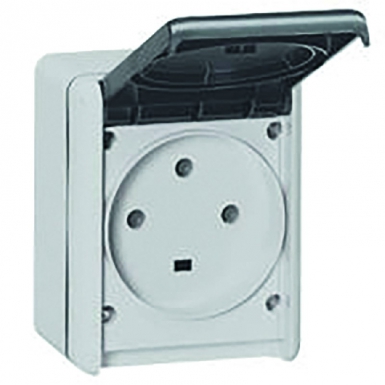 PLEXO 3P+T 32A 400V SURFACE MOUNTED BASE WITH POLYESTER SHUTTER 96X119 MM GREY COLOR. Discover why millions choose DIAYTAR for affordable online shopping with delivery in just 5-8 days.