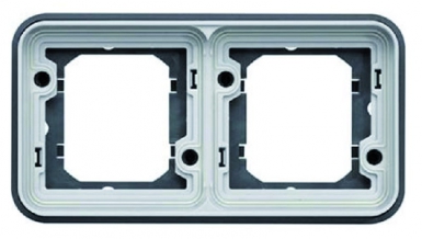 DOUBLE HORIZONTAL GREY RECESSED SUPPORT. DIAYTAR NIGERIA: Your partner in affordable online shopping with reliable 5-8 day shipping nationwide.