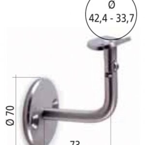 ORIENTED HANDRAIL SUPPORT. STAINLESS STEEL TUBE Ø 33.7 AND 42.4 MM. DIAYTAR NIGERIA: Making online shopping accessible to all Nigerians with our affordable platform.