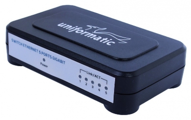 SWITCH DESKTOP 10/100/1000 GIGABIT 5 PORTS RJ45 FEMELLE. DIAYTAR NIGERIA: Where countless products meet affordable prices and reliable nationwide shipping.