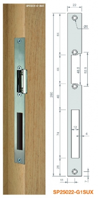 FLAT STAINLESS STEEL HEAD PLATES "5" SERIES FOR 16 MM RECESSED ELECTRIC STRIKES DIM. 250X22X3 MM. Discover why millions choose DIAYTAR for affordable online shopping with delivery in just 5-8 days.
