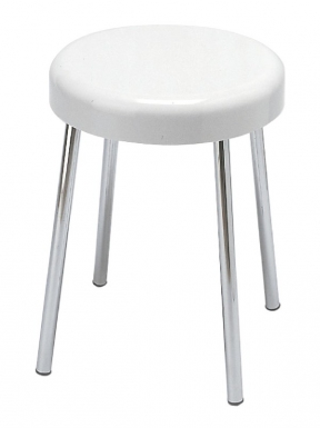 STOOL WITH RESIN SEAT AND STEEL LEGS - HOTEL INDUSTRY - CHROME. DIAYTAR NIGERIA: Your affordable gateway to thousands of products delivered within a week.