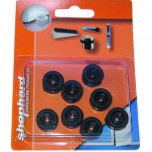 BLACK RUBBER SEAT CLEAT Ø 16 MM BLISTER 8 P. DIAYTAR NIGERIA: Where affordability meets reliability with thousands of products delivered promptly.