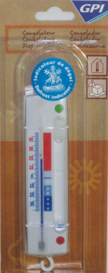 WHITE FREEZER THERMOMETER DEFROST ALERT DIM. 172X40 MM WITH ALCOHOL. DIAYTAR NIGERIA delivers more than products - we deliver affordable shopping satisfaction nationwide.