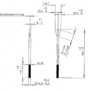 SEALING ROD 18X400 MM - SET OF 4. Navigate countless options with DIAYTAR NIGERIA's comprehensive marketplace and budget-friendly shipping.