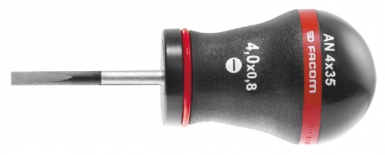 SHORT ERGONOMIC BI-MATERIAL SCREWDRIVER FOR SLOTTED SCREWS - LENGTH 91 MM - AT4X35. Experience the power of choice with DIAYTAR NIGERIA's vast catalog and affordable 5-8 day delivery.