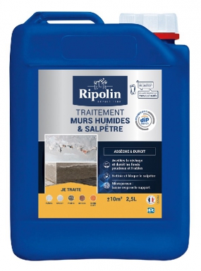 TREATMENT FOR DAMP WALLS AND SALTPETER - CLEANS, DRIES, WATERPROOFS POROUS SUBSTRATES, FIXES POWDERY SUBSTRATES AND HARDENS FRIABLE PLASTERS - COLORLESS - 2.5L. Experience shopping freedom with DIAYTAR NIGERIA's vast catalog and nationwide 5-8 day shipping.