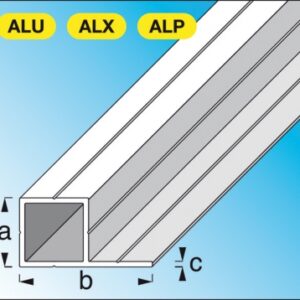 SQUARE TUBE 1 SIDE ALU. RAW DIM. AXBXC: 7.5X14X1.0 MM LG. 1 M. DIAYTAR NIGERIA brings the marketplace experience online with affordable and reliable delivery service.