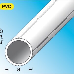 TUBE ROND PVC ( RIGIDE ) BLANC DIM. AXB : 11,5X1,5 MM LG. 1 M. Shop with purpose at DIAYTAR NIGERIA and discover a world of products at budget-friendly prices.