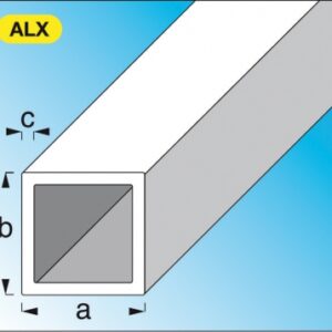 BRUSHED ANODIZED ALUMINUM SQUARE TUBES DIM. AXBXC: 10X10X1 MM LG. 1 M. Your everyday shopping destination, DIAYTAR NIGERIA offers unbeatable value with quick delivery times.