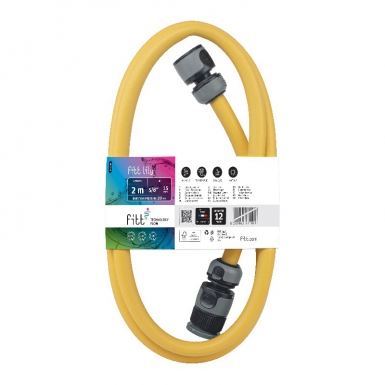 FITT LILY WATERING HOSE - YELLOW COLOR - Ø 15 MM - LG. 2 M. DIAYTAR NIGERIA brings the market to your screen with thousands of affordable products delivered to your door.