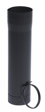 RIGID ENAMEL PIPE SLIDING MATT BLACK - LENGTH 0.5 M - Ø 180 MM - WITH ADJUSTMENT RING. DIAYTAR NIGERIA: Where shopping meets satisfaction with affordable prices and reliable 5-8 day shipping.