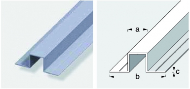 U SQUARE 2 SIDES 180° RAW ALUMINIUM DIM. AXBXC: 15.5X43.5X1.5 MM LG. 1 M. Shop with confidence at DIAYTAR NIGERIA, Nigeria's premier affordable e-commerce platform.