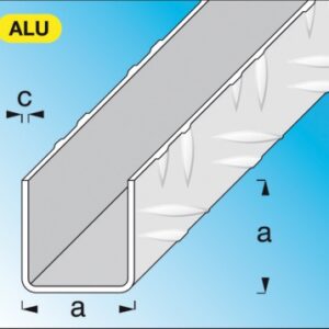 U CARRÉ ALUMINIUM BRUT DIM. AXC : 23,5X1,5/2,0 MM LG. 1 M. DIAYTAR NIGERIA brings the market to your screen with thousands of affordable products delivered to your door.