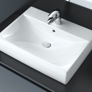 DIVERTA COUNTERTOP BASIN - 4 ENAMELED SIDES - DIMENSIONS: 60 X 44 CM. DIAYTAR NIGERIA: Where affordability meets reliability with thousands of products delivered promptly.