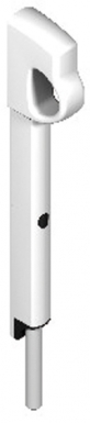 SURFACE MOUNTED LOCK STAINLESS STEEL BOLT Ø 10 MM LENGTH 281 MM WHITE. DIAYTAR NIGERIA delivers what matters - quality, affordability, and prompt nationwide shipping.
