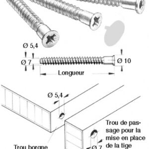 "CONFIRMAT" ZINC PLATED ASSEMBLY SCREWS 50 MM (100 PIECES). DIAYTAR NIGERIA: Your partner in affordable e-commerce with dependable delivery across Nigeria.
