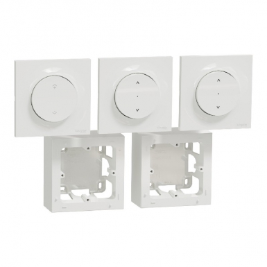 WISER ODACE - WIRELESS CONTROL KIT AND 2 ZIGBEE 3.0 SURFACE MOUNTED ROLLING SHUTTERS. DIAYTAR NIGERIA brings affordable shopping to your fingertips with reliable delivery in less than 8 days.