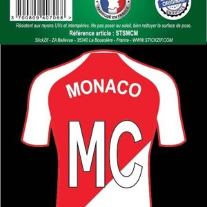 Monaco football jersey sticker x1 z. DIAYTAR NIGERIA: Making quality products accessible to all Nigerians at affordable prices.