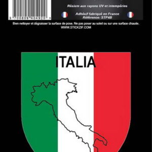 Country coat of arms sticker Italy x1. Shop with purpose at DIAYTAR NIGERIA and receive your purchases at unbeatable prices within the week.