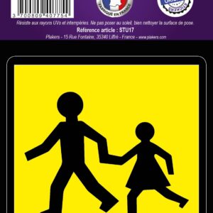 Pre-cut adhesive warning children x1. Experience shopping freedom with DIAYTAR NIGERIA's vast selection and 5-8 day nationwide delivery service.