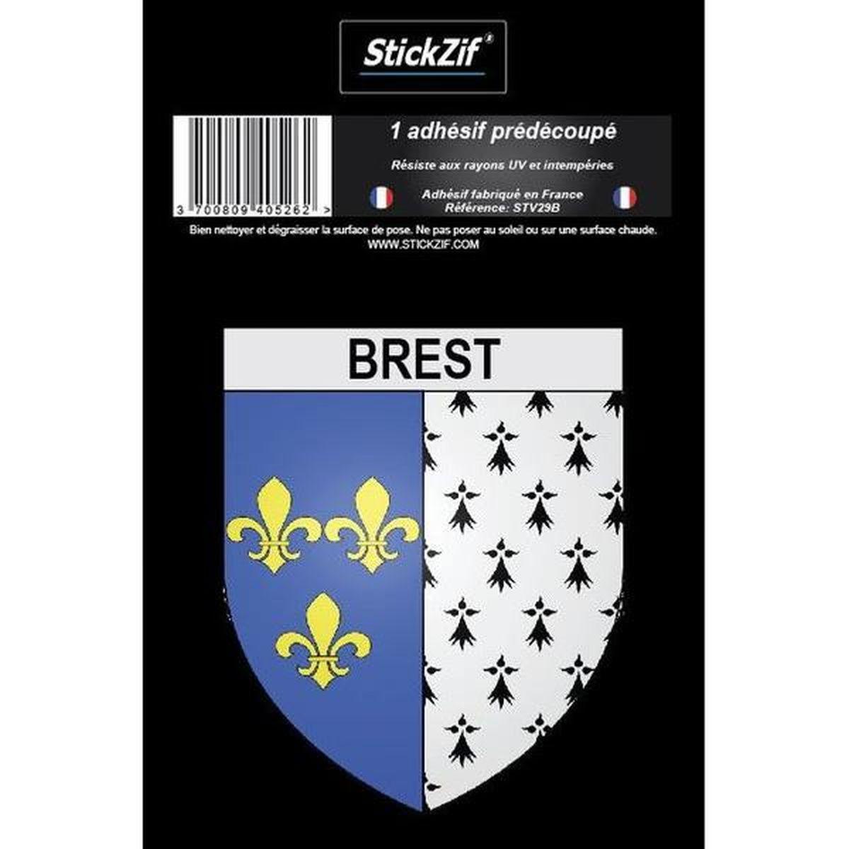 Brest city coat of arms sticker x1 z. DIAYTAR NIGERIA delivers more than products - we deliver affordable solutions within the week.